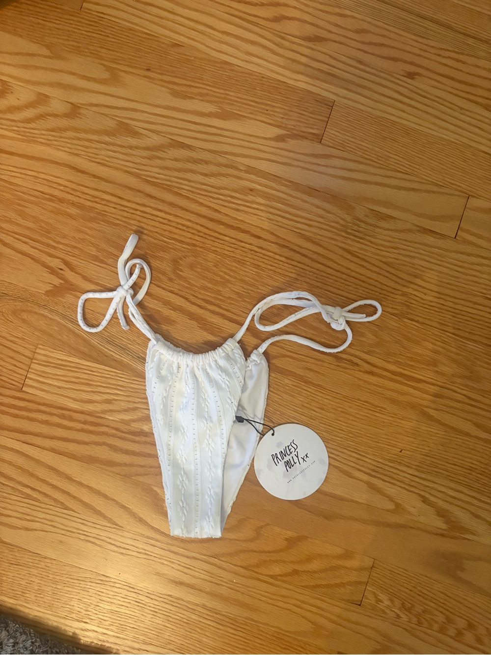 NEW Princess Polly White Bikini Bottom